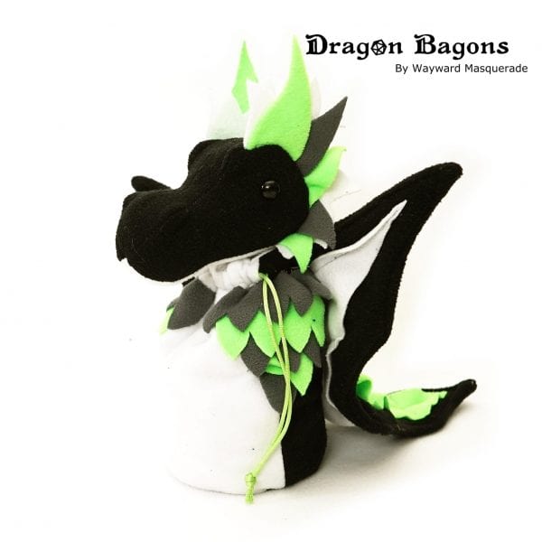 DnD Dice Bag - Agender Pride Dragon 001