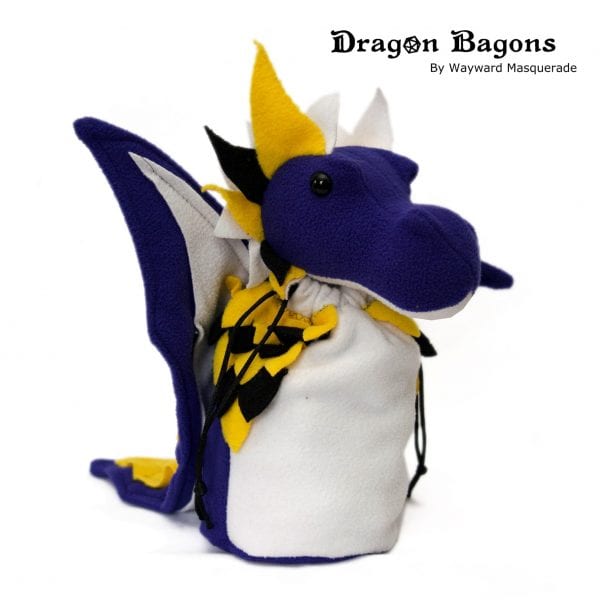 DnD Dice Bag - Non Binary Pride Dragon 001