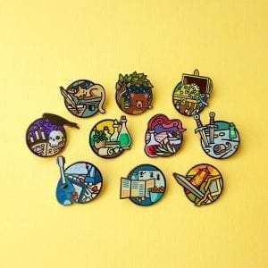 Dungeons and Dragons Subclass Enamel Pins