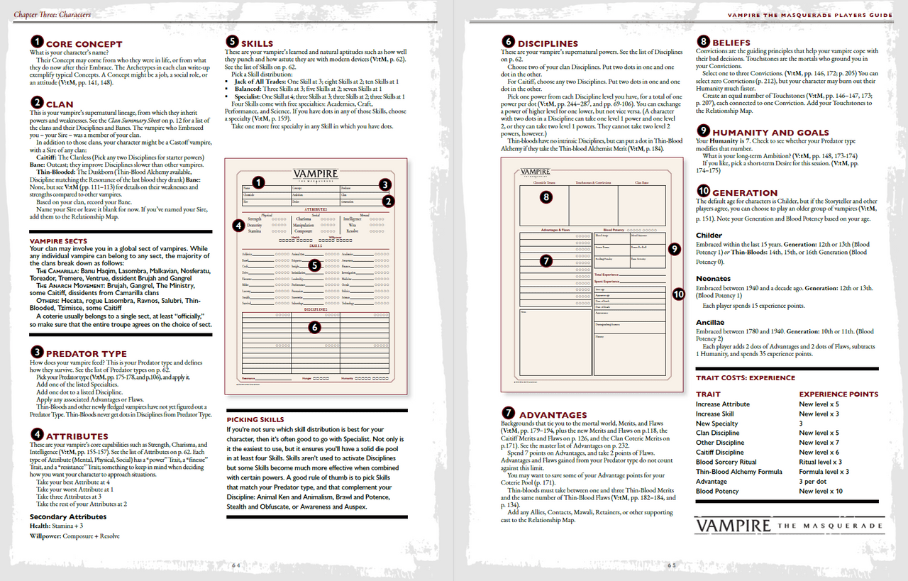 Vampire: The Masquerade 5th Edition - Players Guide | Meeples & Dragons